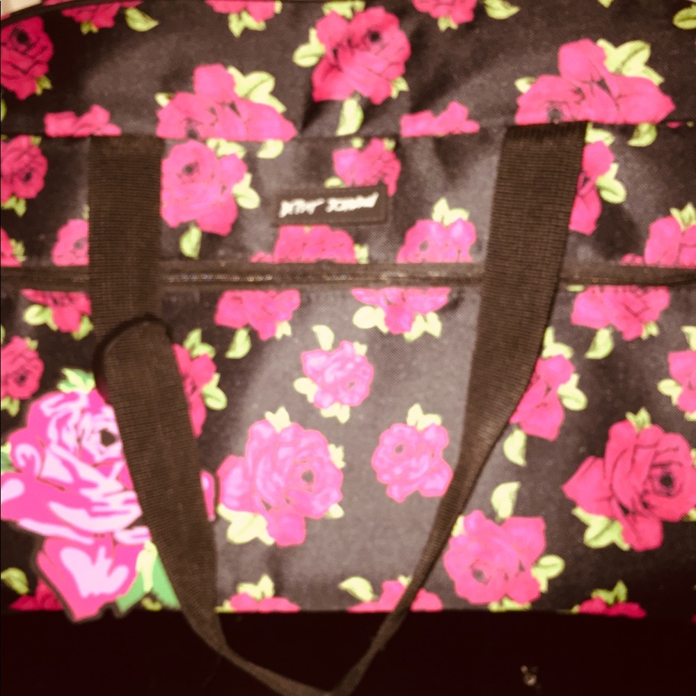 Betsy Johnson Floral Luggage Travel Bag
